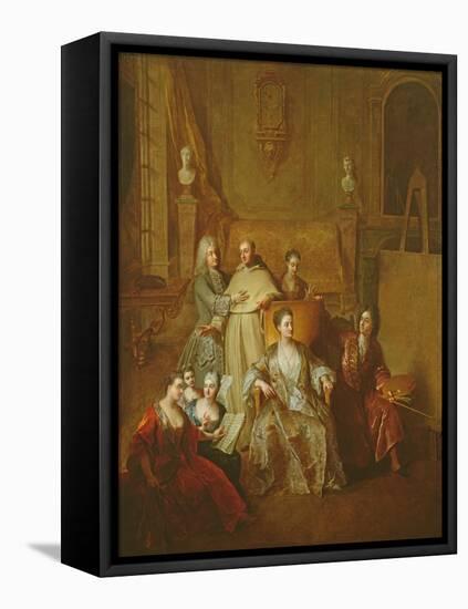 The Artist and His Family, C.1708-Francois de Troy-Framed Premier Image Canvas