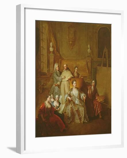 The Artist and His Family, C.1708-Francois de Troy-Framed Giclee Print