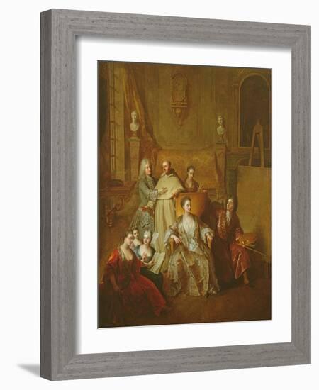 The Artist and His Family, C.1708-Francois de Troy-Framed Giclee Print