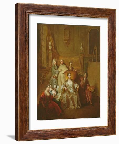 The Artist and His Family, C.1708-Francois de Troy-Framed Giclee Print