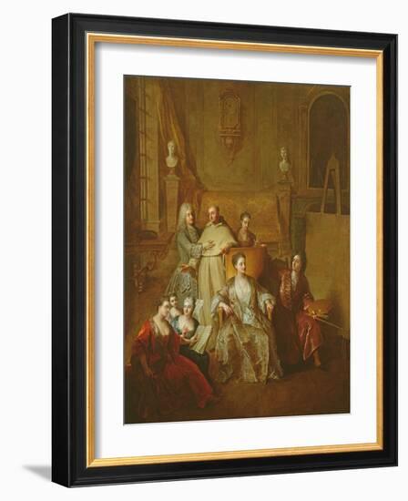 The Artist and His Family, C.1708-Francois de Troy-Framed Giclee Print