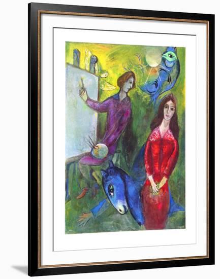 The Artist and His Model-Marc Chagall-Framed Collectable Print