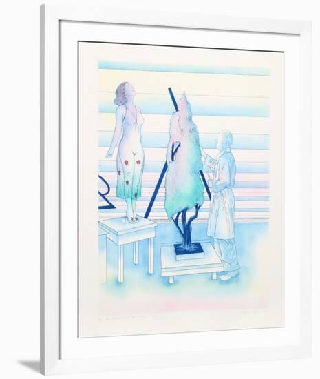 The Artist and the Model No 1-Susan Hall-Framed Limited Edition