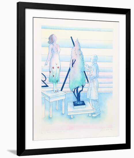 The Artist and the Model No 1-Susan Hall-Framed Limited Edition