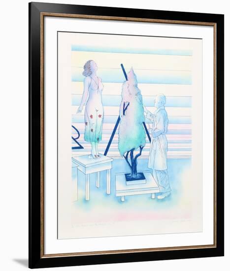 The Artist and the Model No 1-Susan Hall-Framed Limited Edition