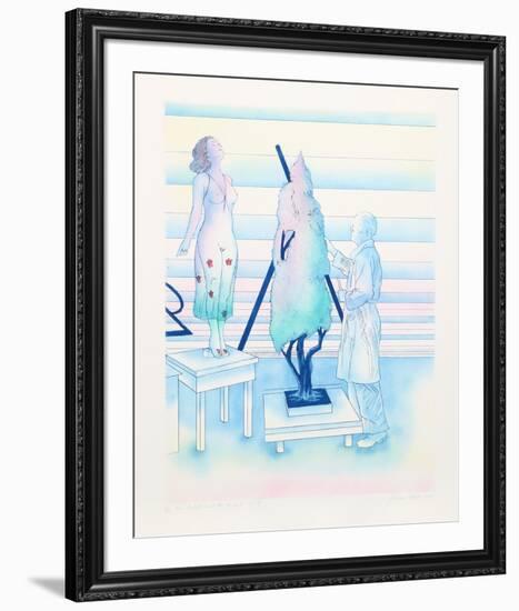 The Artist and the Model No 1-Susan Hall-Framed Limited Edition