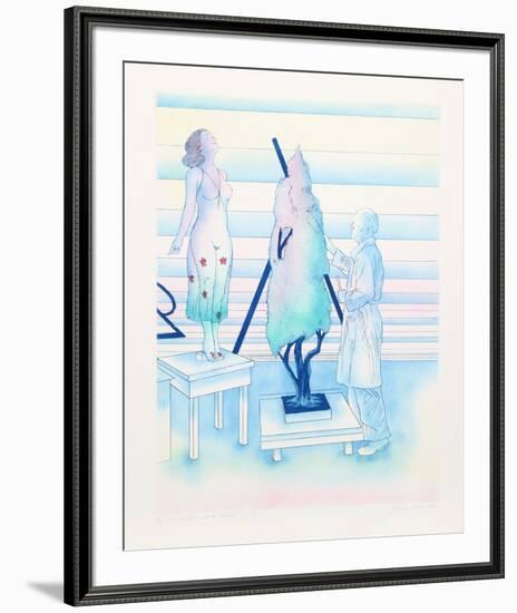The Artist and the Model No 1-Susan Hall-Framed Limited Edition
