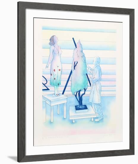 The Artist and the Model No 1-Susan Hall-Framed Limited Edition