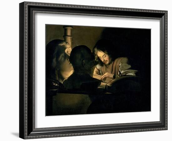 The Artist at Work-Gerrit van Honthorst-Framed Giclee Print