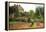 The Artist Garden at Eragny-Camille Pissarro-Framed Stretched Canvas