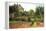 The Artist Garden at Eragny-Camille Pissarro-Framed Stretched Canvas