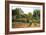 The Artist Garden at Eragny-Camille Pissarro-Framed Art Print