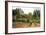 The Artist Garden at Eragny-Camille Pissarro-Framed Art Print