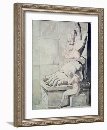 The Artist in Despair over the Magnitude of Antique Fragments-Henry Fuseli-Framed Giclee Print