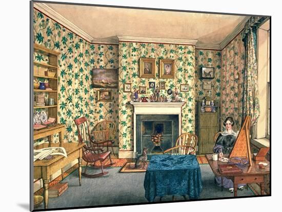 The Artist in Her Painting Room, York-Mary Ellen Best-Mounted Giclee Print
