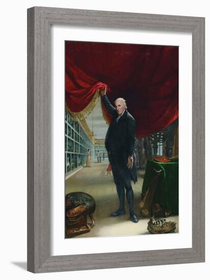 The Artist in His Museum-Charles Wilson Peale-Framed Premium Giclee Print