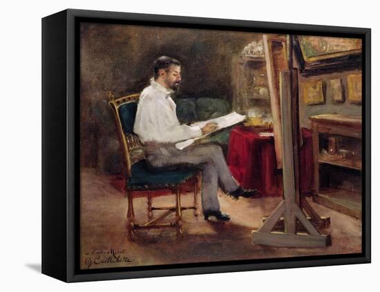 The Artist Morot in His Studio, c.1874-Gustave Caillebotte-Framed Premier Image Canvas