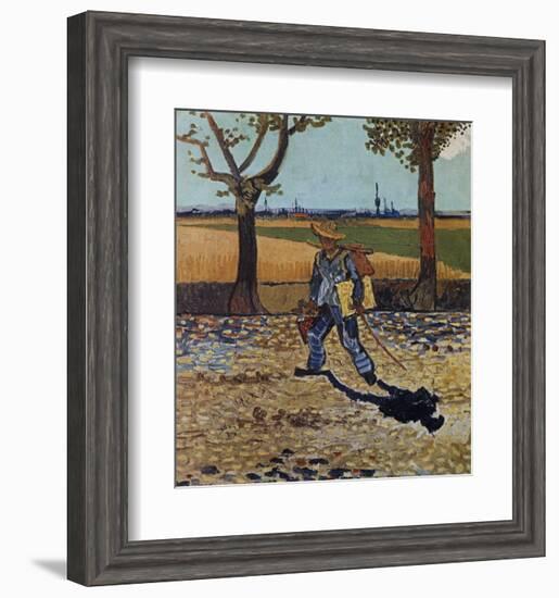 The Artist on the Road to Tarascon-Vincent van Gogh-Framed Art Print