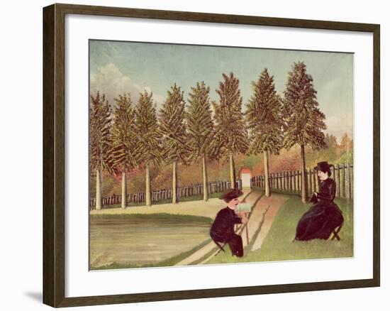 The Artist Painting His Wife, 1900-05-Henri Rousseau-Framed Giclee Print