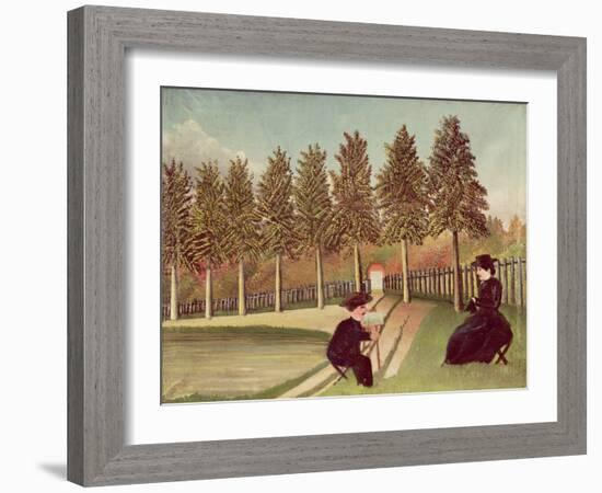 The Artist Painting His Wife, 1900-05-Henri Rousseau-Framed Giclee Print