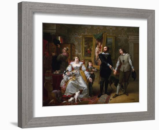 The Artist Rubens Introducing Brouwer to His Wife-Louis Du Pasquier-Framed Giclee Print