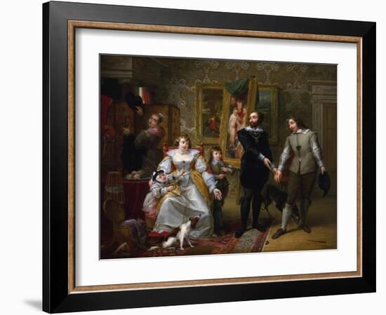 The Artist Rubens Introducing Brouwer to His Wife-Louis Du Pasquier-Framed Giclee Print