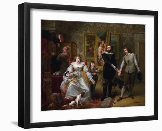 The Artist Rubens Introducing Brouwer to His Wife-Louis Du Pasquier-Framed Giclee Print