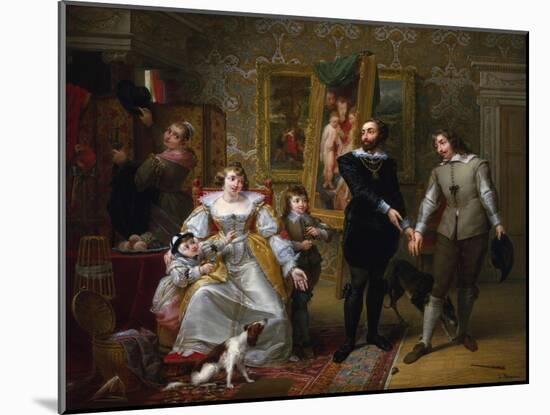 The Artist Rubens Introducing Brouwer to His Wife-Louis Du Pasquier-Mounted Giclee Print