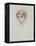 The Artist's Daughter (Coloured Pencil on Paper)-Paul Cesar Helleu-Framed Premier Image Canvas