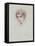 The Artist's Daughter (Coloured Pencil on Paper)-Paul Cesar Helleu-Framed Premier Image Canvas