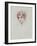 The Artist's Daughter (Coloured Pencil on Paper)-Paul Cesar Helleu-Framed Giclee Print