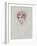 The Artist's Daughter (Coloured Pencil on Paper)-Paul Cesar Helleu-Framed Giclee Print