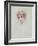 The Artist's Daughter (Coloured Pencil on Paper)-Paul Cesar Helleu-Framed Giclee Print