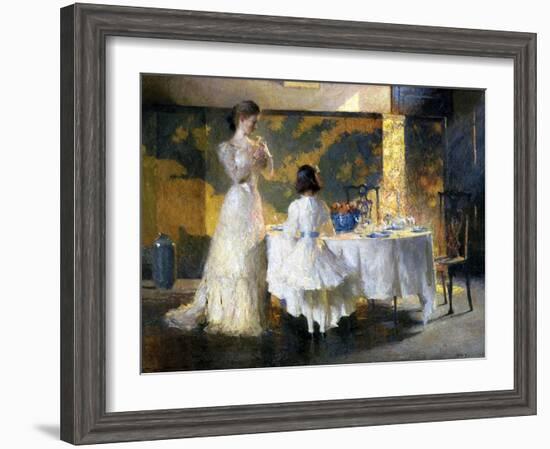 The Artist's Daughters, 1908 (Oil on Canvas)-Frank Weston Benson-Framed Giclee Print