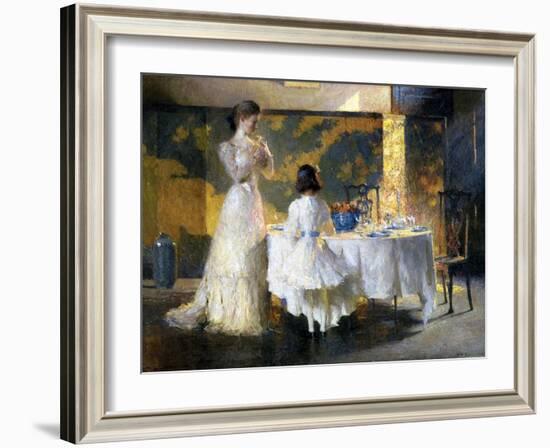 The Artist's Daughters, 1908 (Oil on Canvas)-Frank Weston Benson-Framed Giclee Print