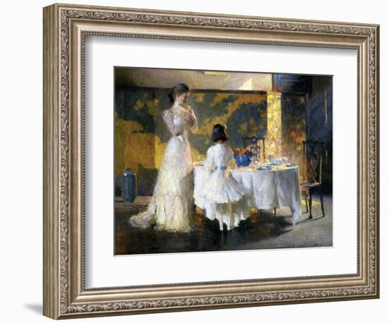 The Artist's Daughters, 1908 (Oil on Canvas)-Frank Weston Benson-Framed Giclee Print
