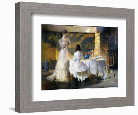 The Artist's Daughters, 1908 (Oil on Canvas)-Frank Weston Benson-Framed Giclee Print