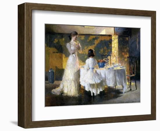 The Artist's Daughters, 1908 (Oil on Canvas)-Frank Weston Benson-Framed Giclee Print