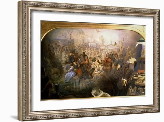 The Artist's Dream-Edward Henry Corbould-Framed Giclee Print