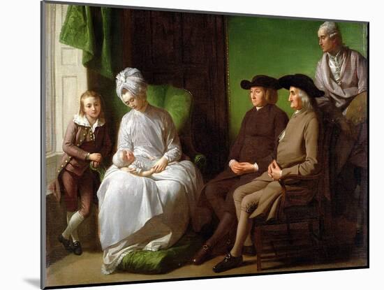 The Artist's Family-Benjamin West-Mounted Giclee Print