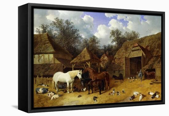 The Artist's Farmyard at Meopham, Kent-John Frederick Herring I-Framed Premier Image Canvas