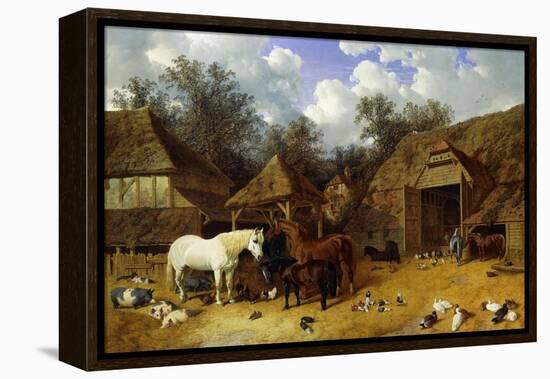 The Artist's Farmyard at Meopham, Kent-John Frederick Herring I-Framed Premier Image Canvas