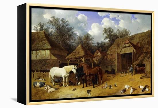 The Artist's Farmyard at Meopham, Kent-John Frederick Herring I-Framed Premier Image Canvas