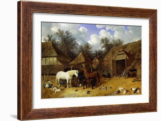 The Artist's Farmyard at Meopham, Kent-John Frederick Herring I-Framed Giclee Print