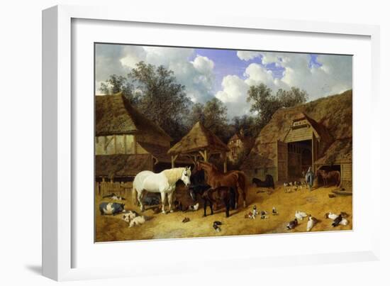 The Artist's Farmyard at Meopham, Kent-John Frederick Herring I-Framed Giclee Print