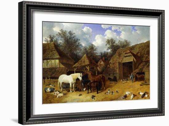 The Artist's Farmyard at Meopham, Kent-John Frederick Herring I-Framed Giclee Print