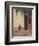 The Artist's Father and Son on the Doorstep of His House, circa 1866-67-Jean Leon Gerome-Framed Giclee Print