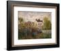 The Artist's Garden at Argenteuil-Claude Monet-Framed Art Print