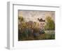 The Artist's Garden at Argenteuil-Claude Monet-Framed Art Print