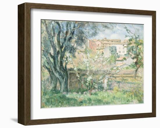 The Artist's Garden at Cannet, 1931-Henri Lebasque-Framed Giclee Print